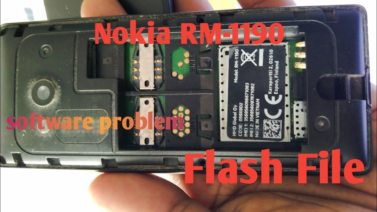 Nokia RM-1190 problem software flash file