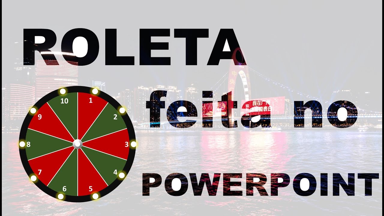 Roleta feita no PowerPoint