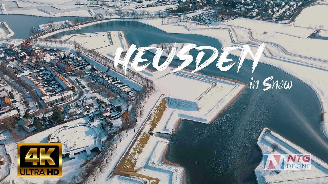 Heusden, the Netherlands Drone Video - The Frozen Lake by NTG Drone Media