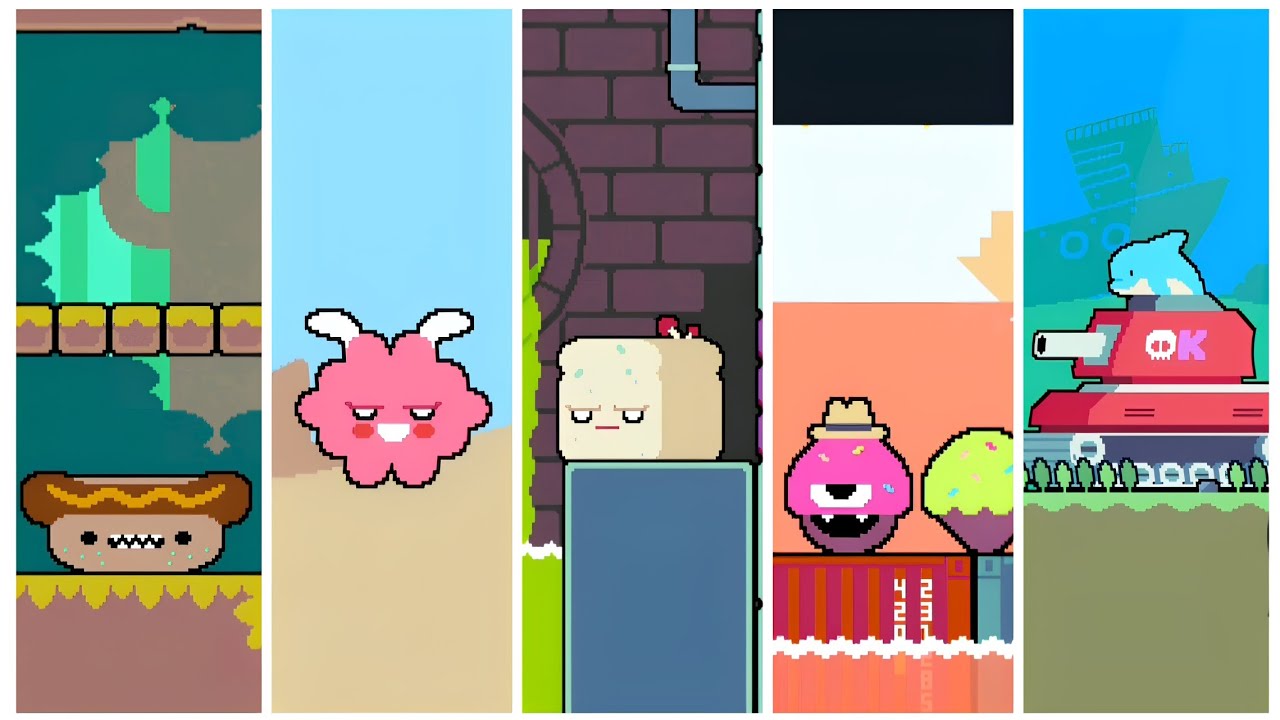 DADISH 3 - ALL BOSSES (ANDROID GAME)