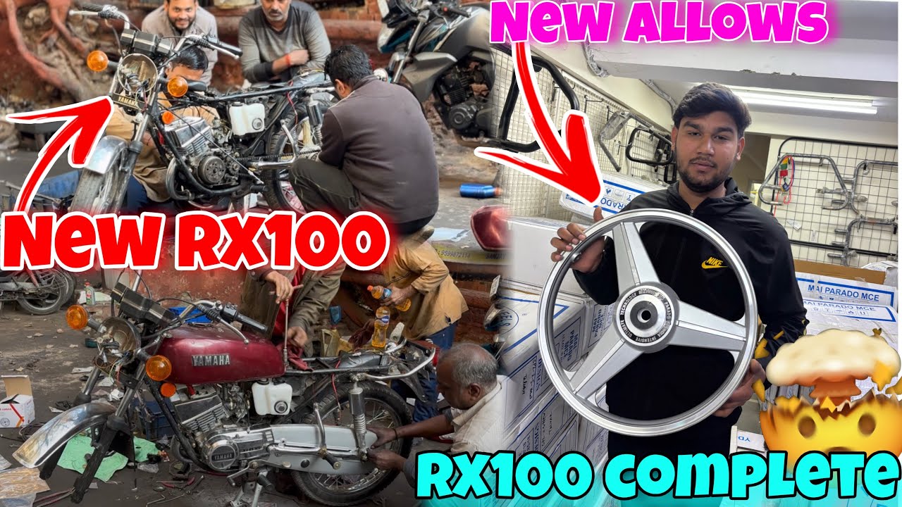 🔥 Finally bought another Rx135 🥳 finalized the new Mercedes alloy wheels 😱￼￼ yamaha rx