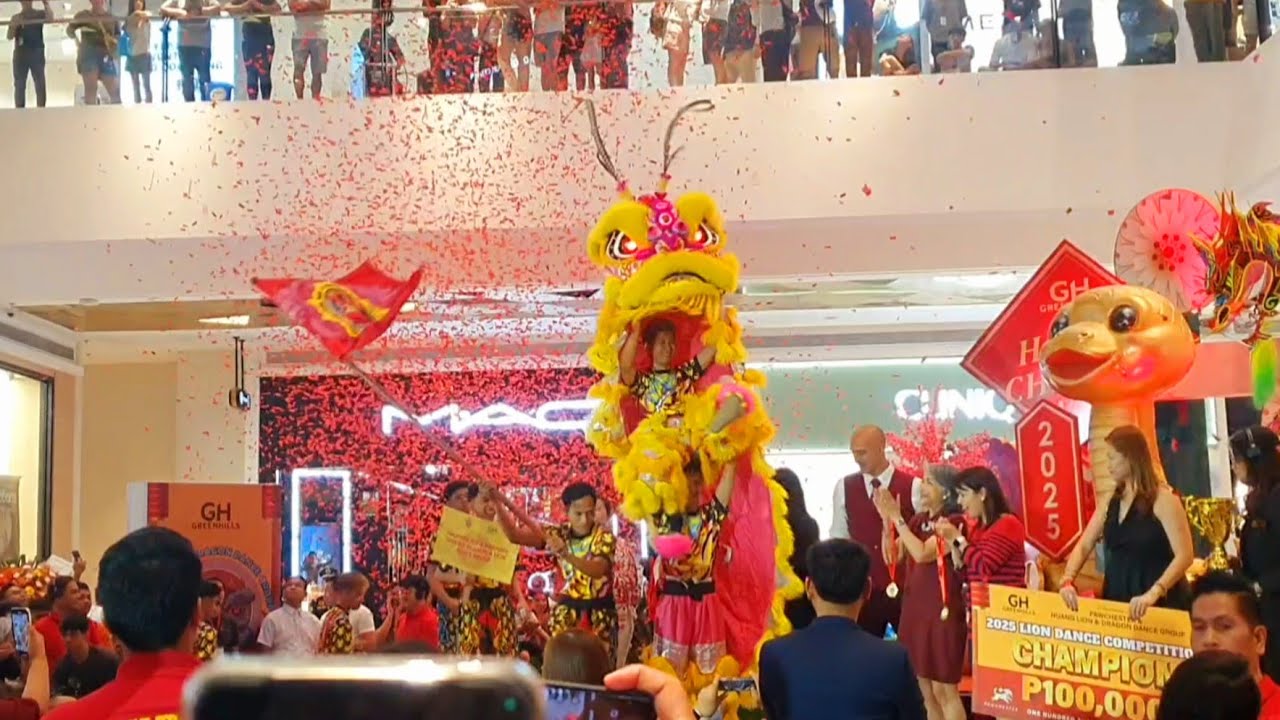1st LION DANCE COMPETITION 2025 🦁 AWARDING OF WINNERS🏆  📍Greenhills Mall, San Juan