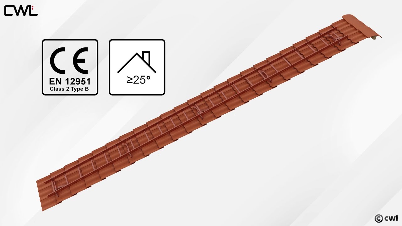 Roof ladder - roof tiles