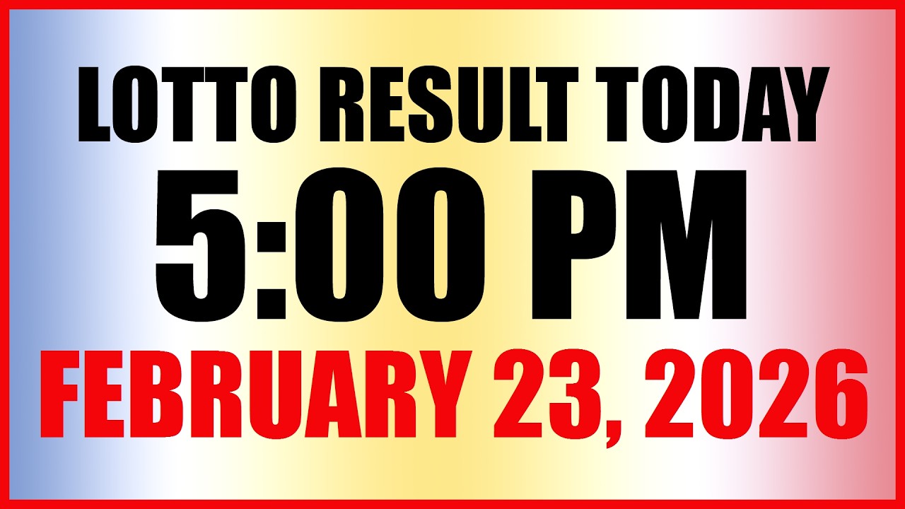 Lotto Result Today 5pm Draw February 23, 2026 Swertres EZ2 PCSO