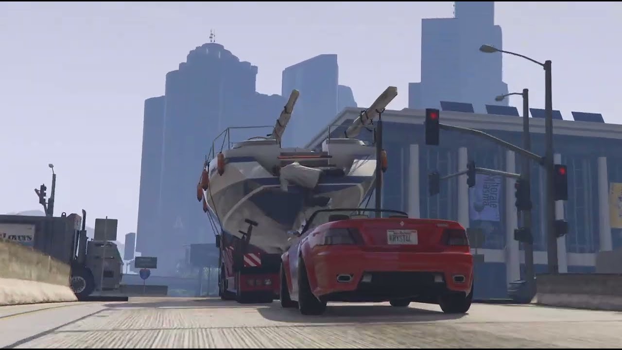 Grand Theft Auto V / michael and franklin saving boat 