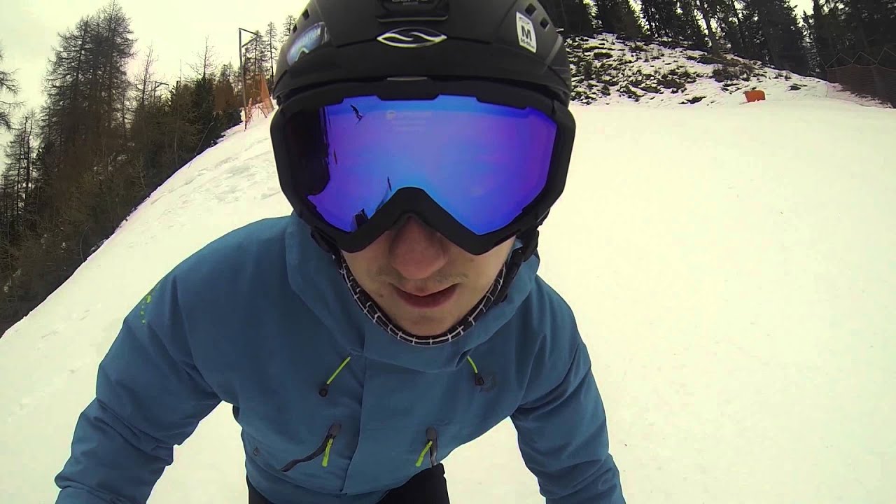 Skifahren GoPro mit POV Extender