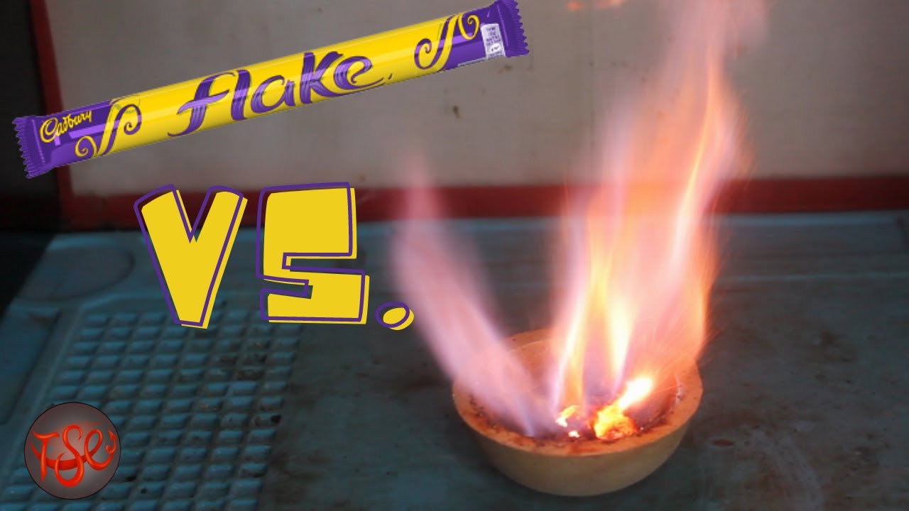 KMNO4 Vs. Cadbury Flake - Will it melt?