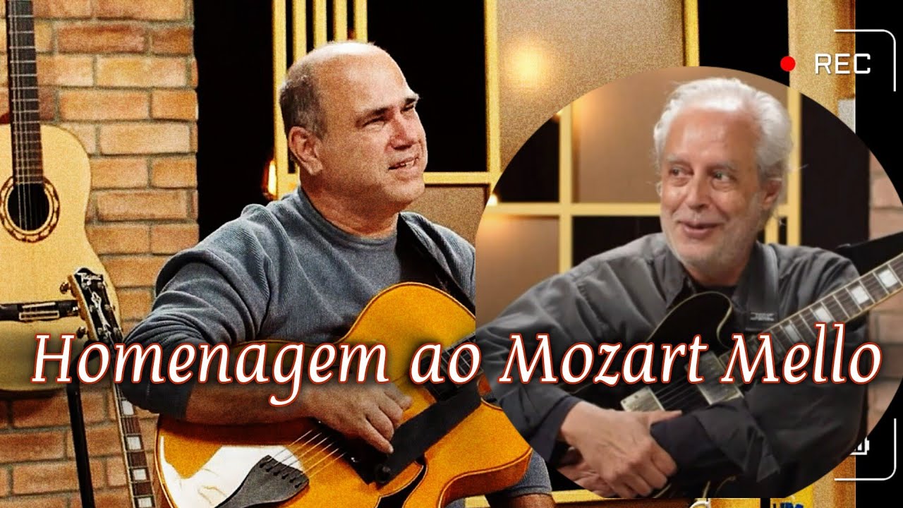 Mozart Mello sendo homenageado por Nelson Faria com um blues.
