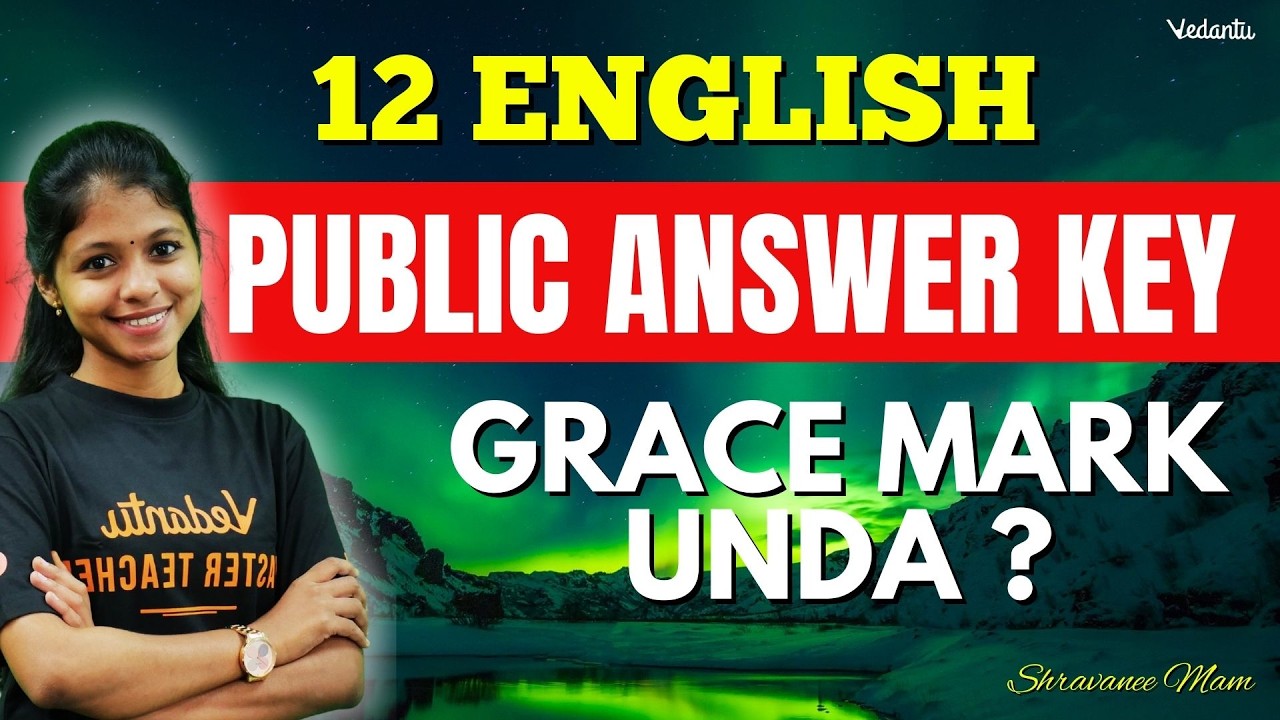12th English | Public Answer key Discussion 🤔 | Official Answer Key | Shravanee Ma'am