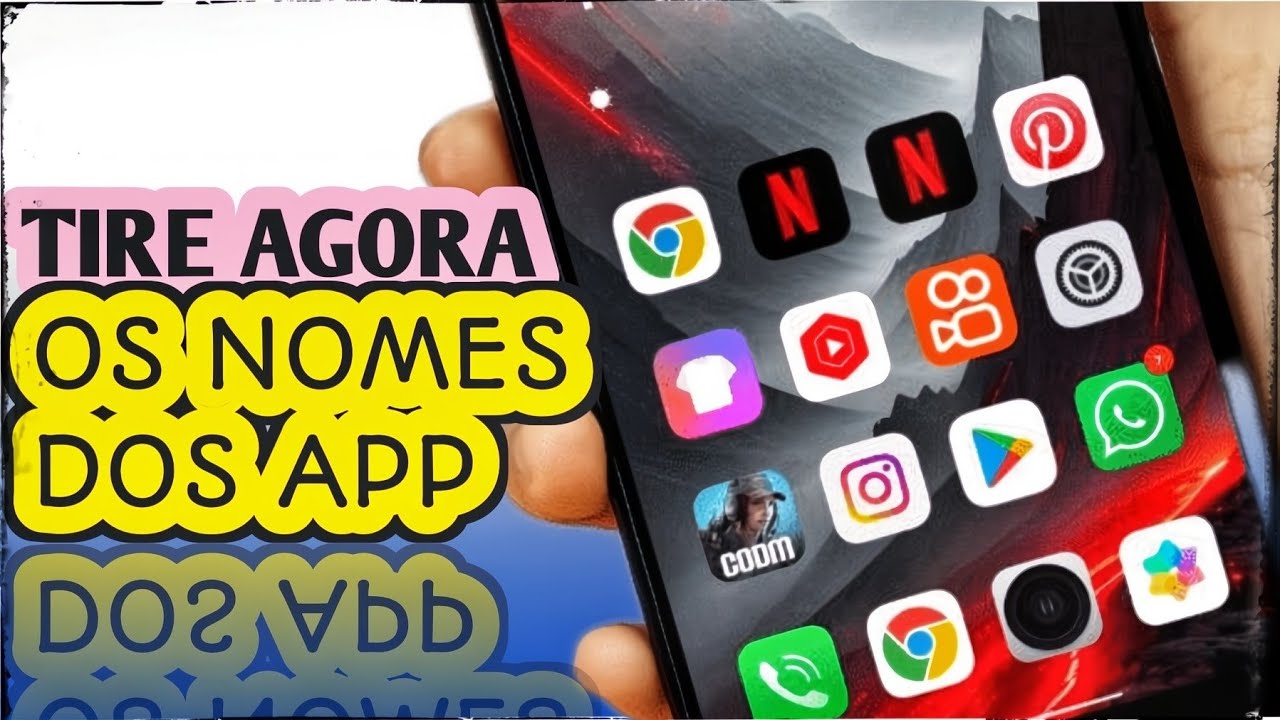 Como ocultar os nomes dos Apps do seu Lowam