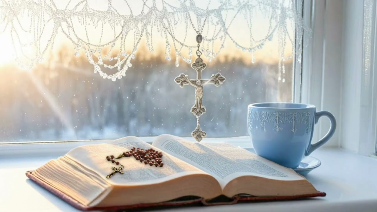 2 Hours of Peaceful Piano Gentle Snow | Bible Study Background Music | Cozy Winter Morning | NO ADS