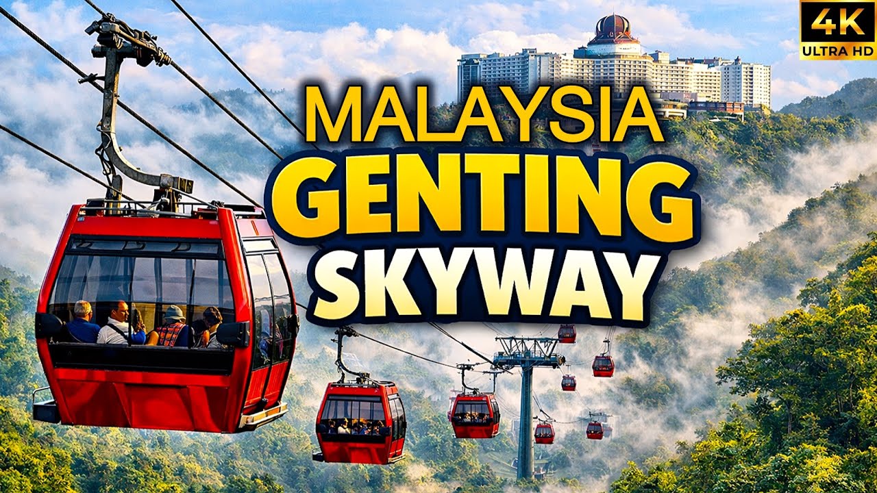 Genting AWANA Skyway Cable Car Malaysia 🇲🇾 Fastest Way to Explore Genting Highlands! [ 4K ]