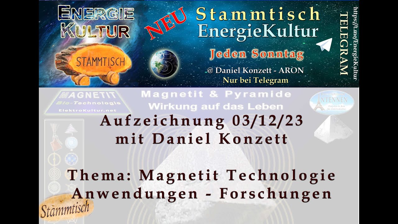 Das Potenzial der Magnetit-Technologie von Daniel Konzett | Stammtisch EnergieKultur 03/12/23