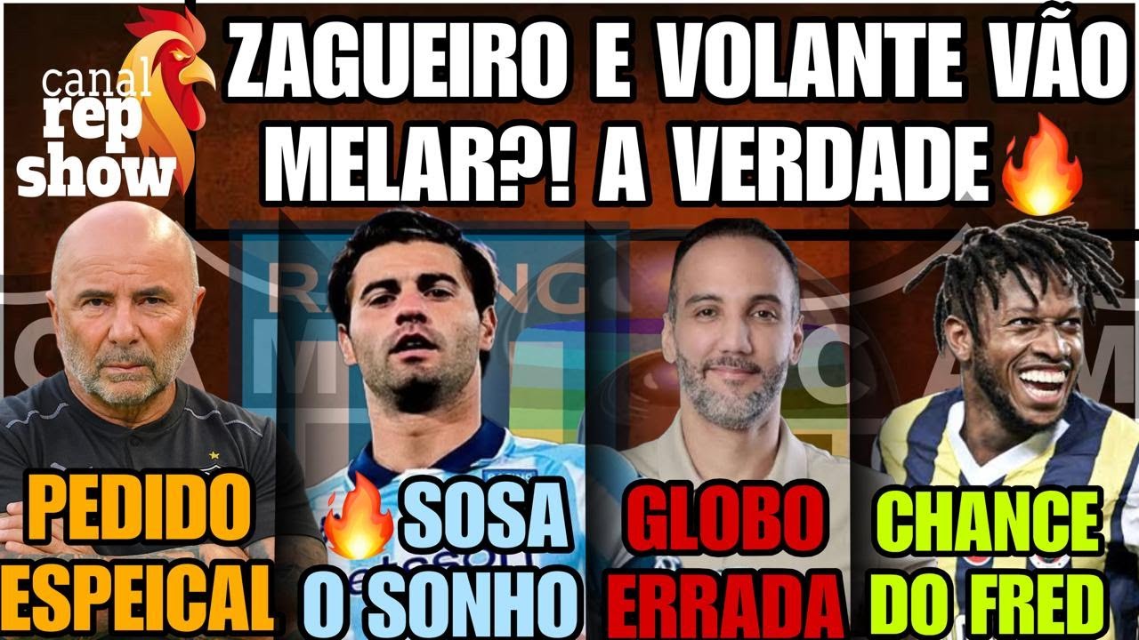 🚨SAMPAOLI PEDIDO ESPECIAL🔥SOSA RACING⚫FRED TURCOS😱ZAGUEIRO E VOLANTE VAI MELAR🌏GLOBO ERRADA