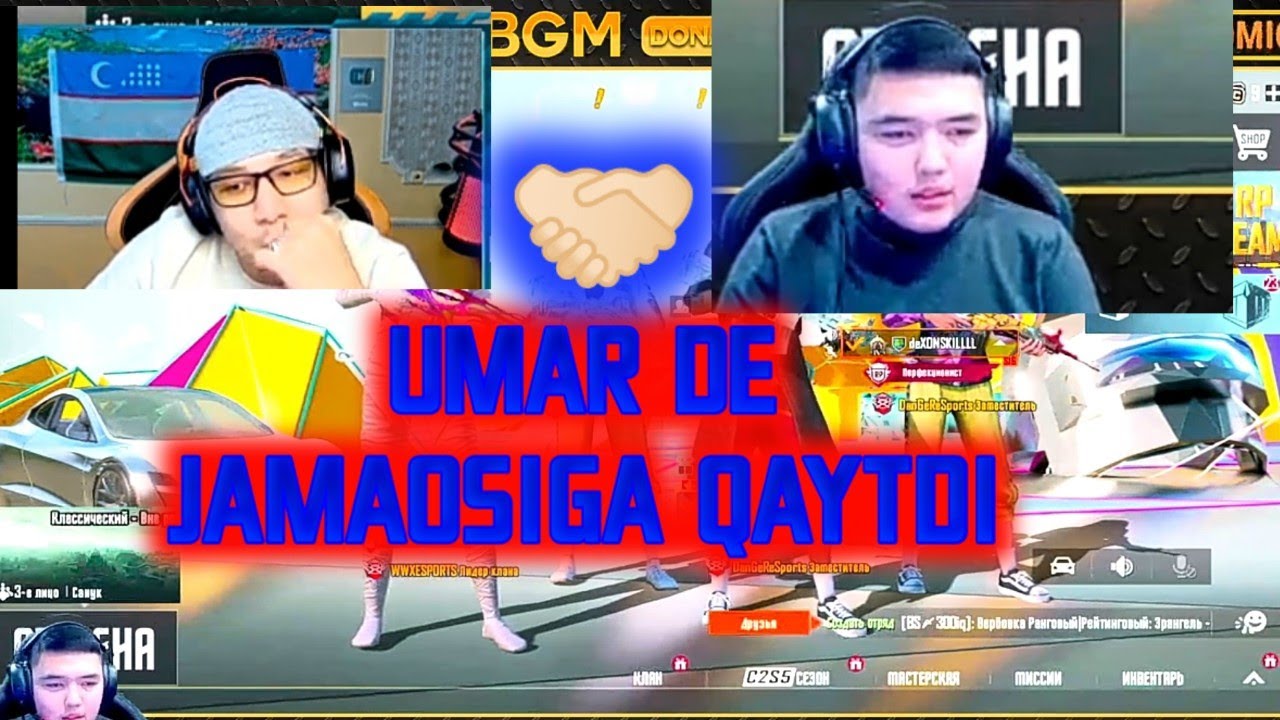 NRG UMAR DE KLANIGA QAYTDI😮