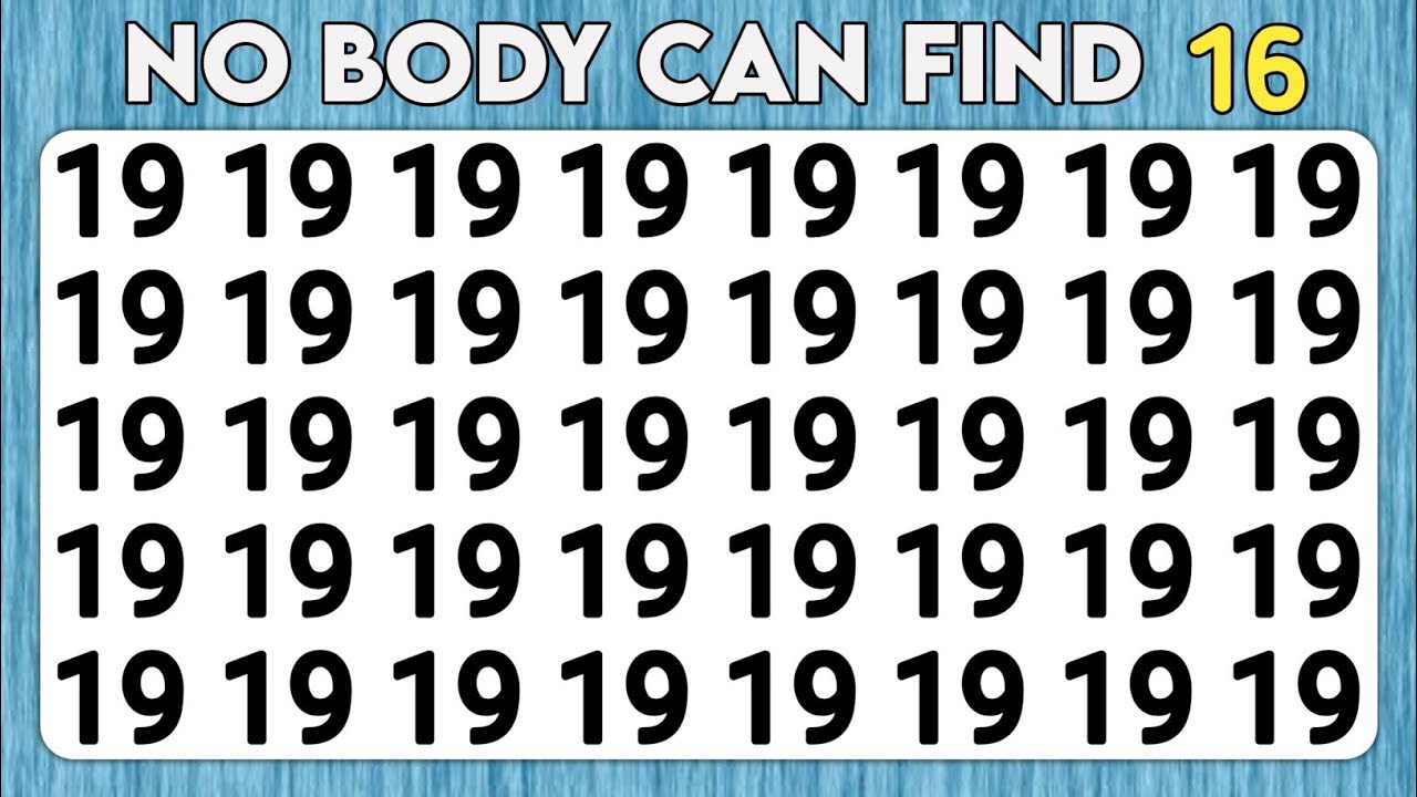Test your eyes - Number and Letter challenge edition | Observation Skills ability 