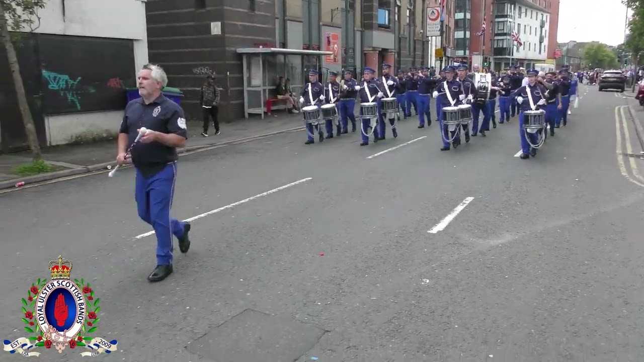 Ballynahinch Protestant Boys FB @ South Belfast Young Conquerors Fb Parade 29/07/23