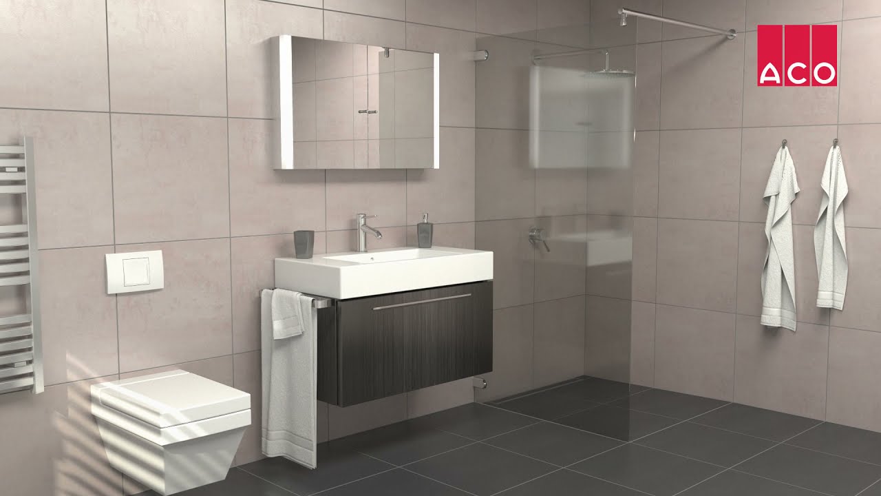 ACO ShowerDrain C – powerful, robust, easy to clean!