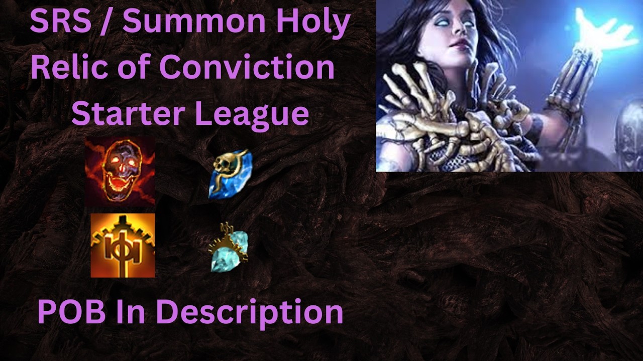 POE 3.28 Necromancer Summon Raging Spirit / Summon Holy Relic of Conviction League Start Full Run