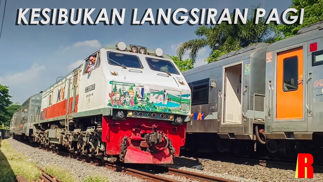 Nonton Kesibukan Langsiran Kereta Api Pagi di Surabaya Pasarturi!