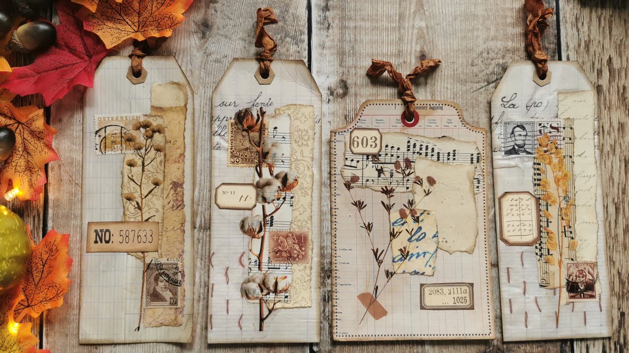 Junk Journal - Making Tags from packaging using Stickers