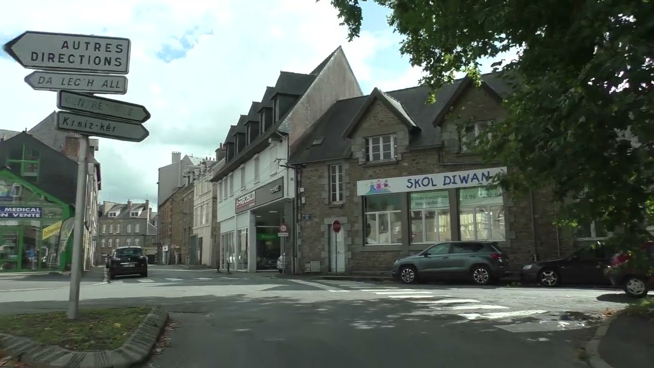 Driving Around 22200 Guingamp, C&ocirc;tes d'Armor, Brittany, France 22nd September 2025