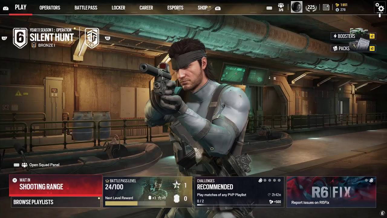 Real LiveStream Rainbow Six Siege Ranked New season solid snake