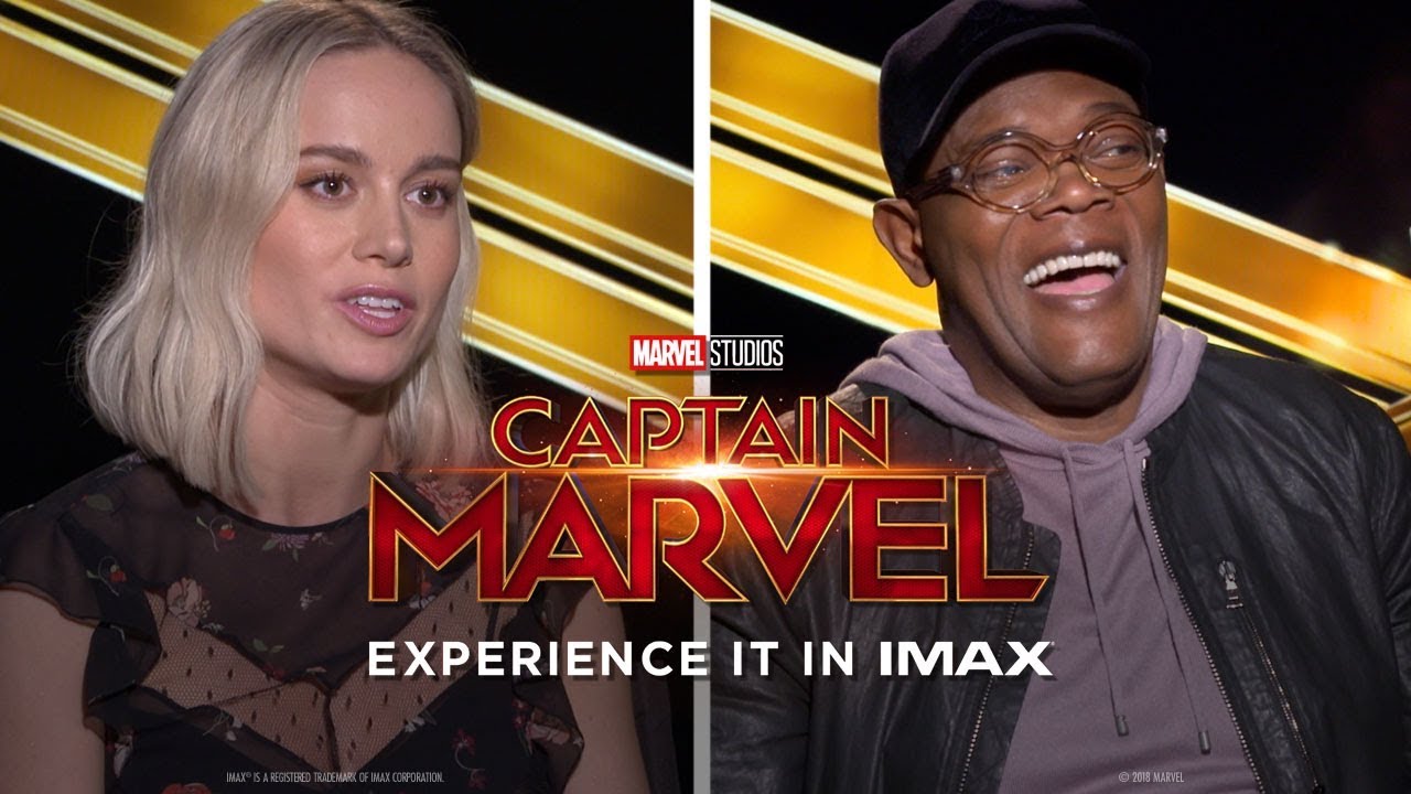 Brie Larson, Samuel L. Jackson & the Cast of Captain Marvel