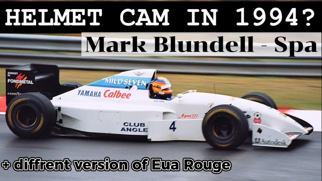 F1 Helmet Cam in 1994??? - Mark Blundell OnBoard 1994 Belgium
