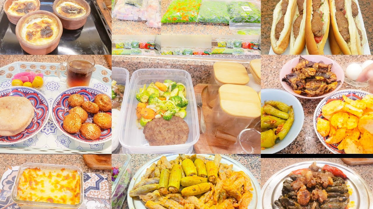 منيوأول أسبوع رمضان من غير حيرة 😍 جدول فطار وسحور وحلويات بتوفير رهيبب فطار + شوربة + حلويات + سحور