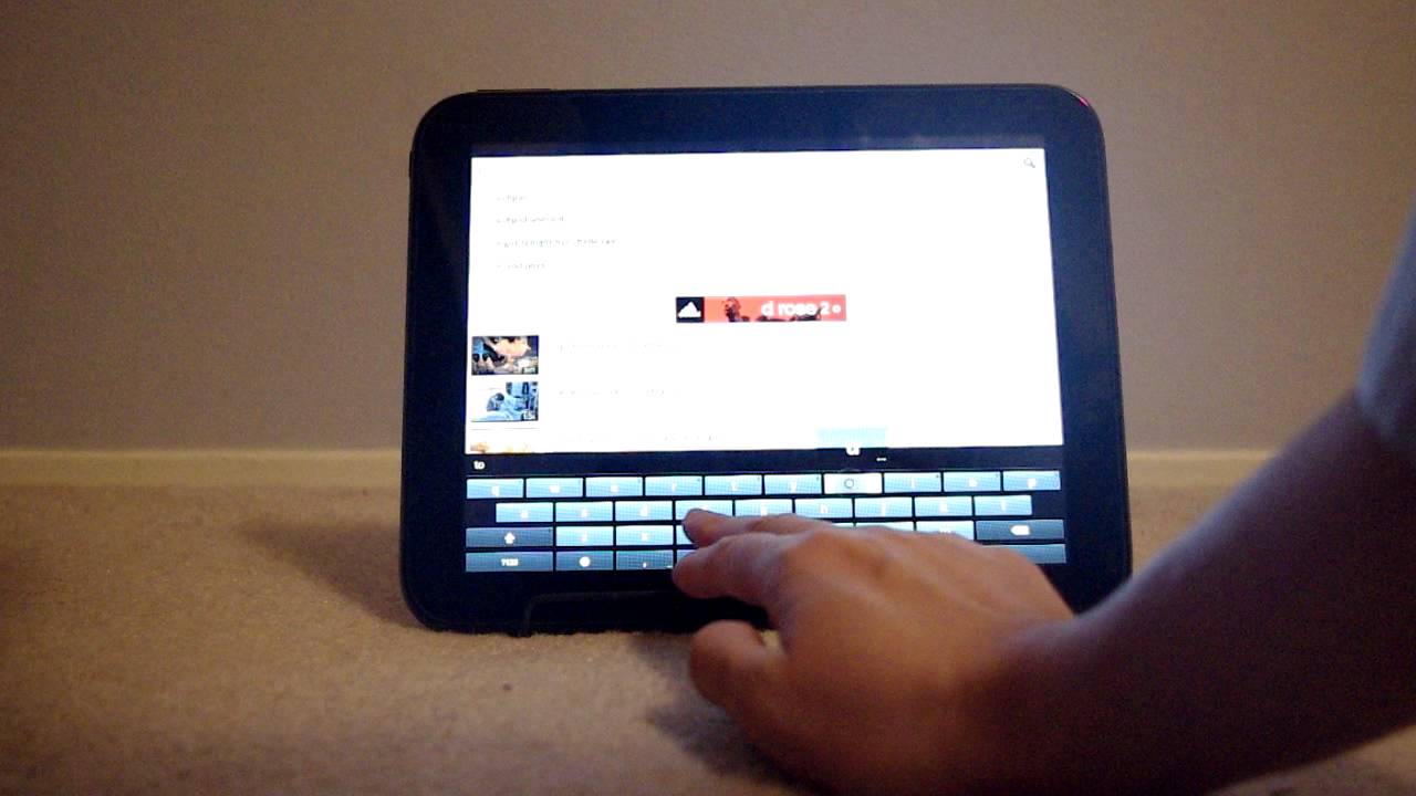Chomper's chroid runs Androind on Touchpad as webOS app card