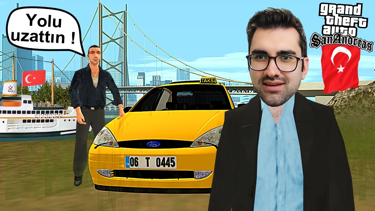 MTA SAN ANDREAS TÜRK TAKSİCİ OLDUM ! MTA TÜRKÇE SESLİ ROLEPLAY