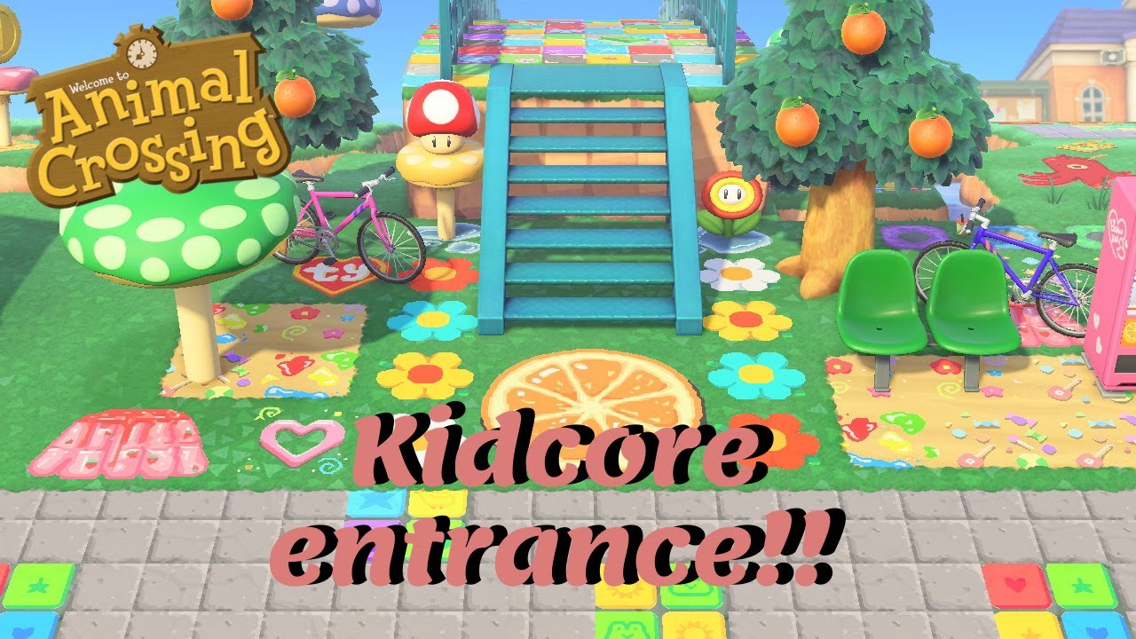 kidcore entrance speed build!! ACNH inspiration 🍎