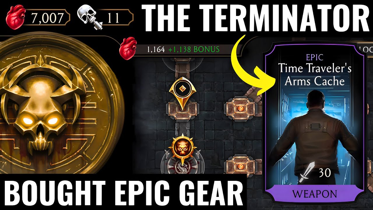 MK Mobile. I Bought Terminator Epic Equipment From The Krypt Event!