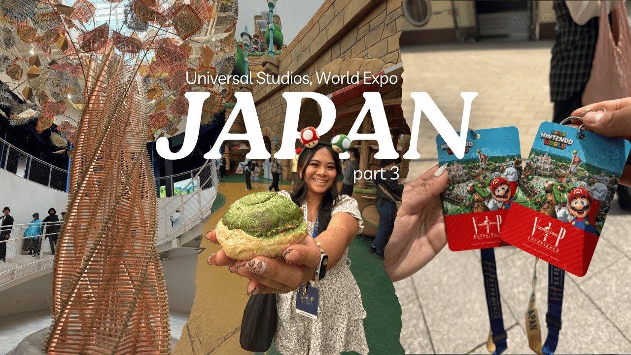 JAPAN VLOG | universal studios vip experience, world expo osaka, kirby cafe, tokyo shopping