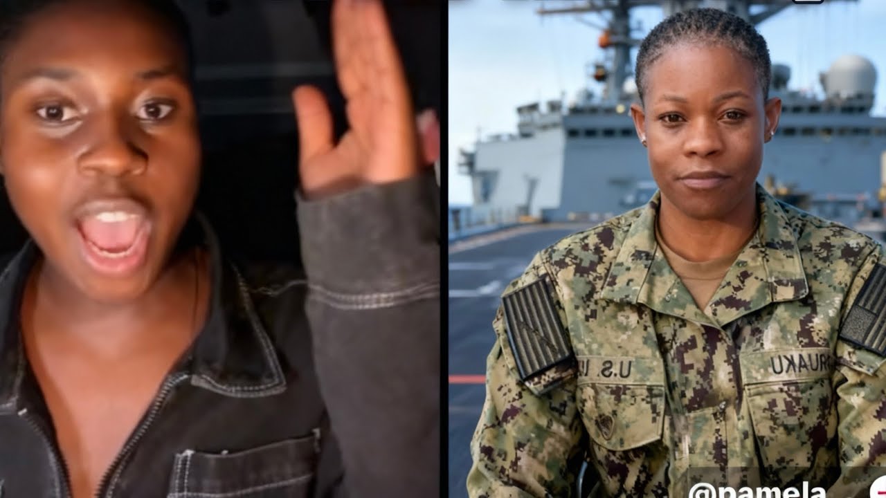 Funny moment Nigeria police is better than USA police” peller drag with a lady in US army 