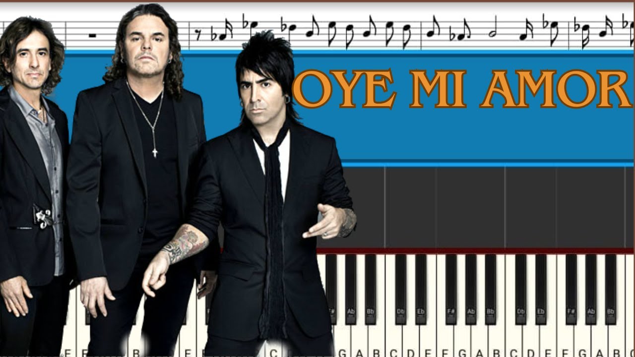 Maná - Oye Mi Amor | Piano Tutorial | Midi