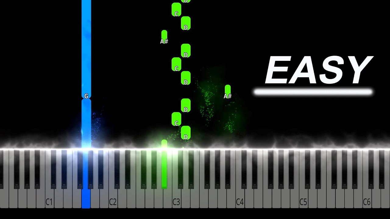 G Minor Bach Easy Piano Tutorial