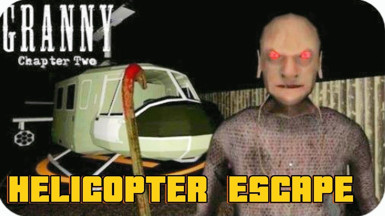 Helicopter escape granny and grandpa house 😂/granny chapter 2 gameplay 