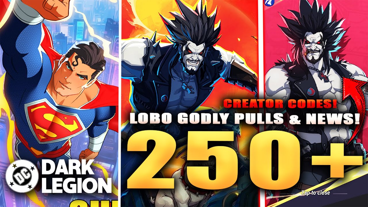 *CREATOR CODES* NEW LOBO 250+ PULLS & GLOBAL NEWS! (DC: Dark Legion)