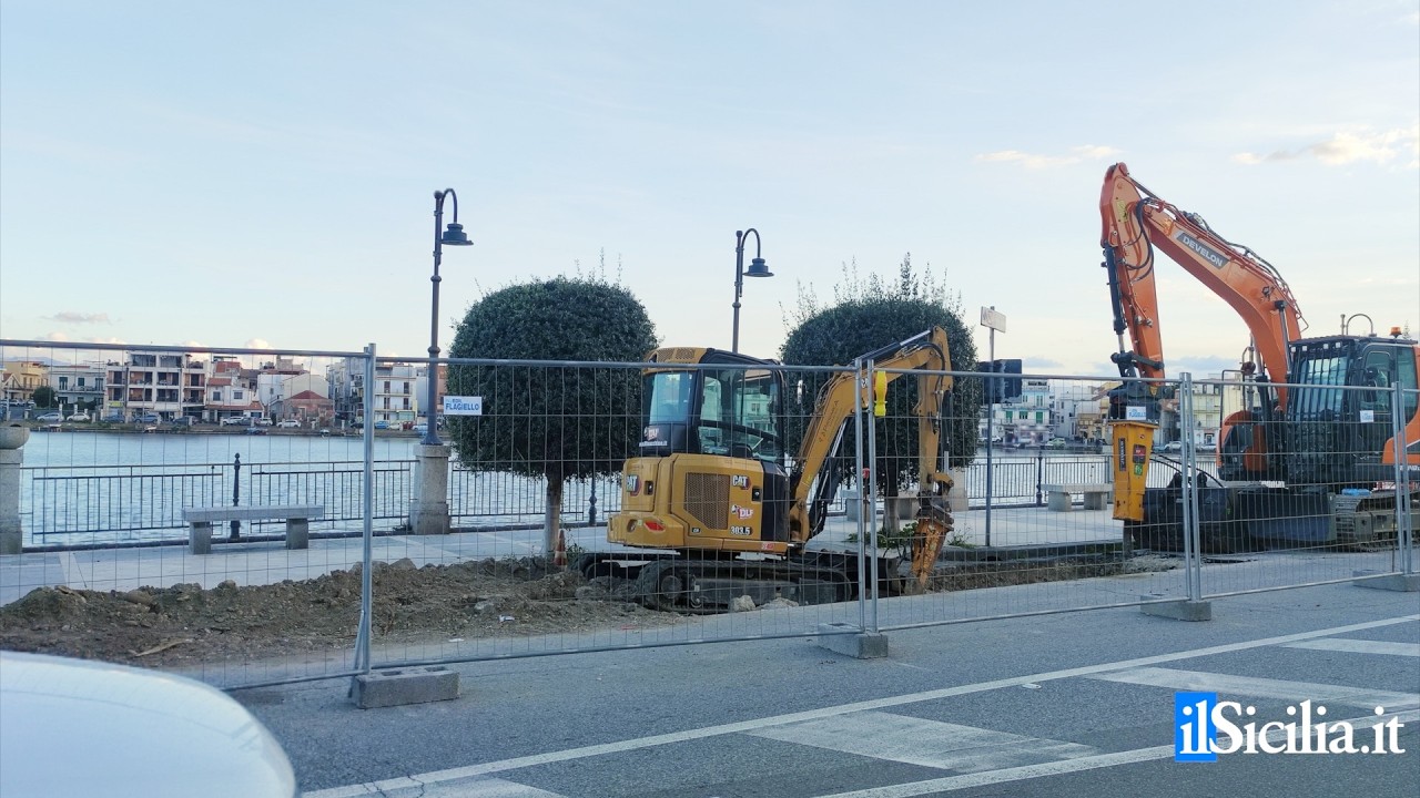 Lavori lungolago Ganzirri: fermi da 3 settimane!