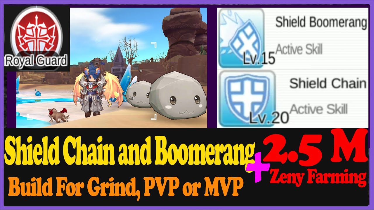 Ragnarok Royal Guard Farming + ( Shield Chain and Shield Boomerang Build Guide) | Ragnarok Mobile