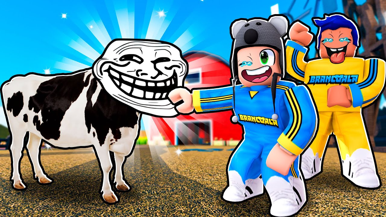 FAZENDA DE TROLLFACES NO ROBLOX FIND THE TROLLFACE - Brancoala Games