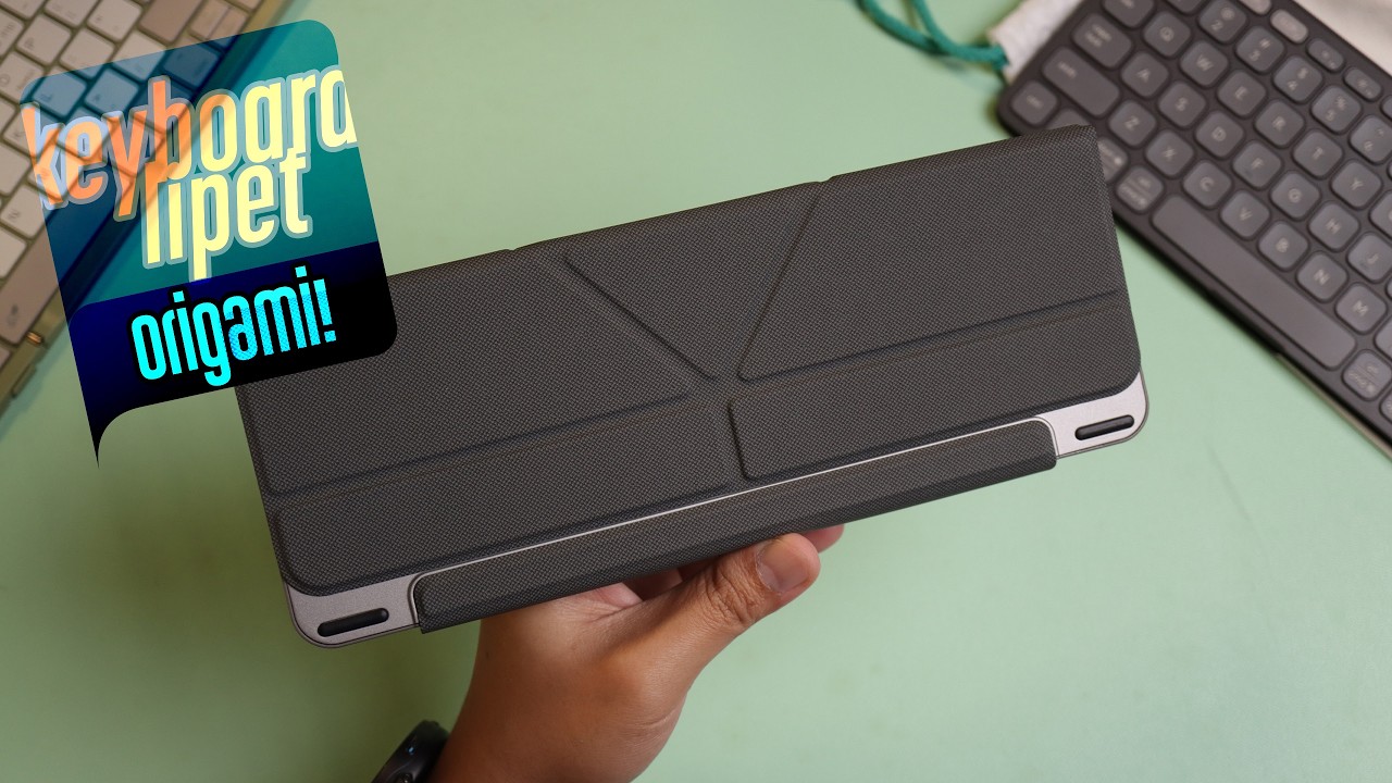 Jodohnya Semua TABLET? TERJANGKAU!!! Dux Ducis Foldable Wireless Keyboard + Origami Lid Case
