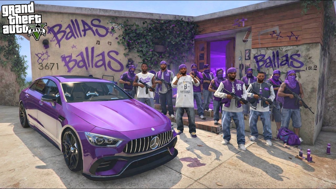 FRANKLIN HOUSE TAKEN OVER BY BALLAS IN GTA 5! (GTA 5 Mods)