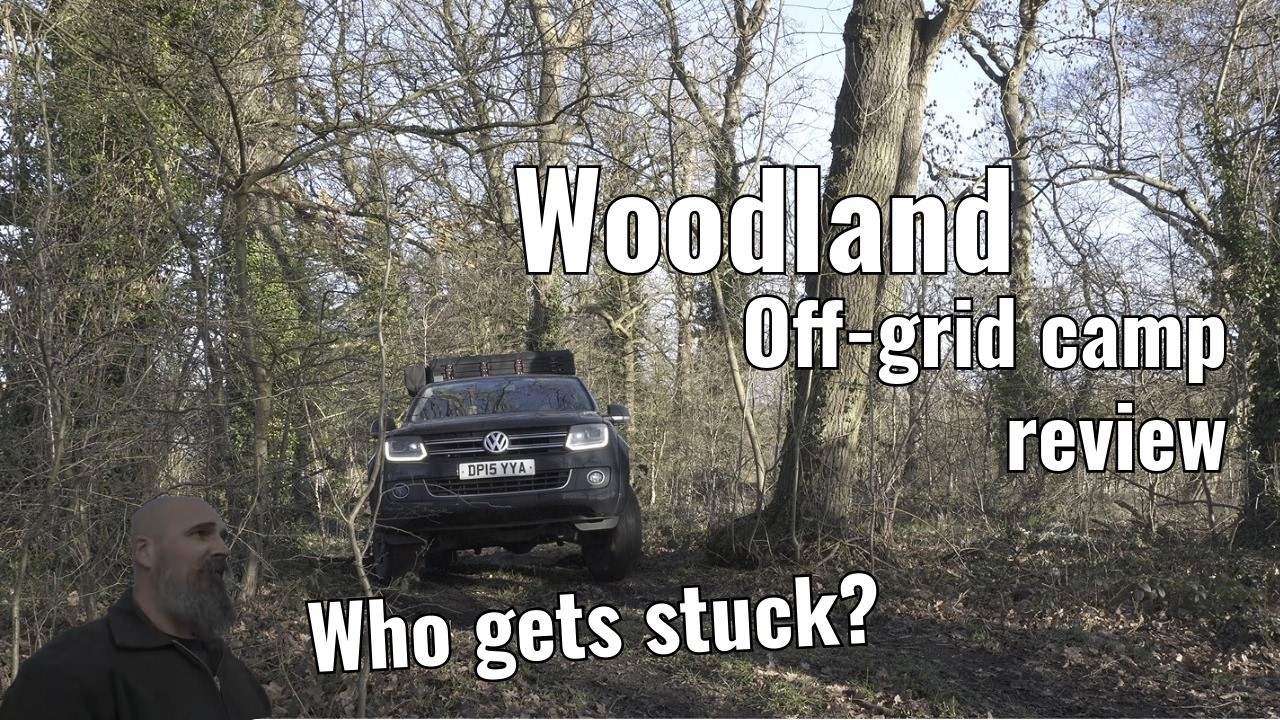 Derbyshire woodland Off-grid campsite | Who get's stuck | Site review | Weekend camping