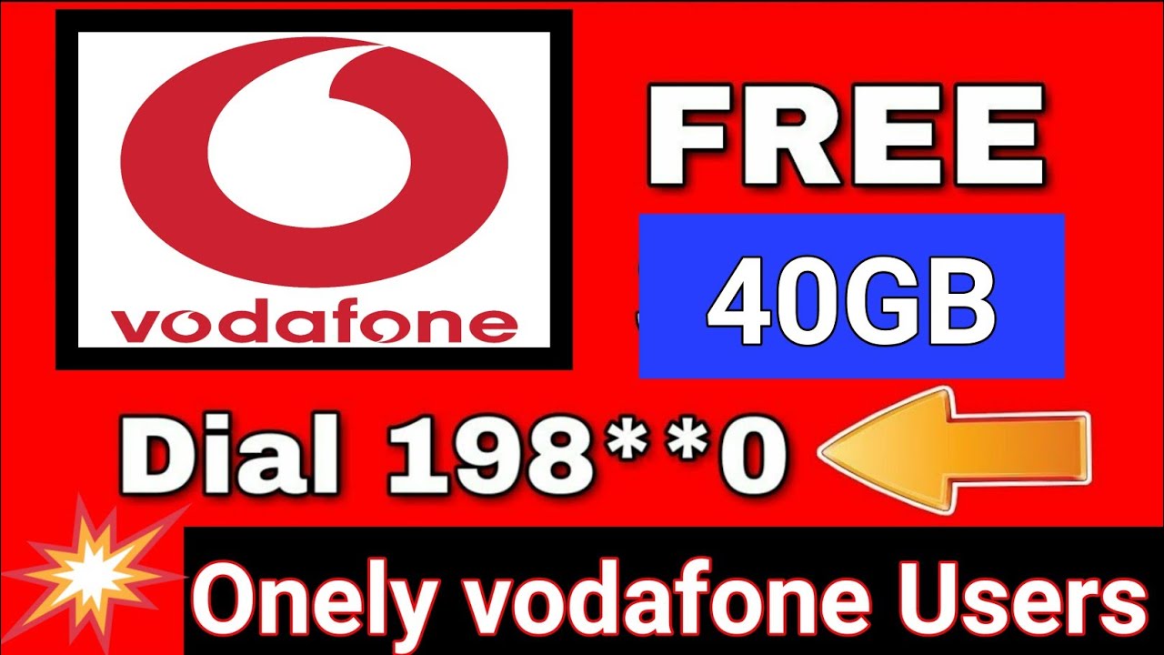 Vodafone Free 40GB 4G Data Offer 2020 | Vodafone Free Internet Trick | Vodafone Free Data Code,