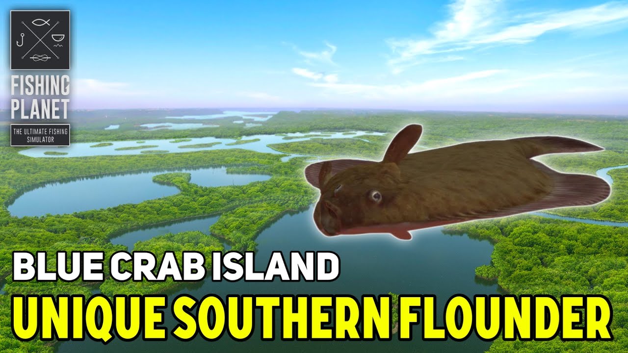 Unique Southern Flounder Blue Crab Island - Fishing Planet