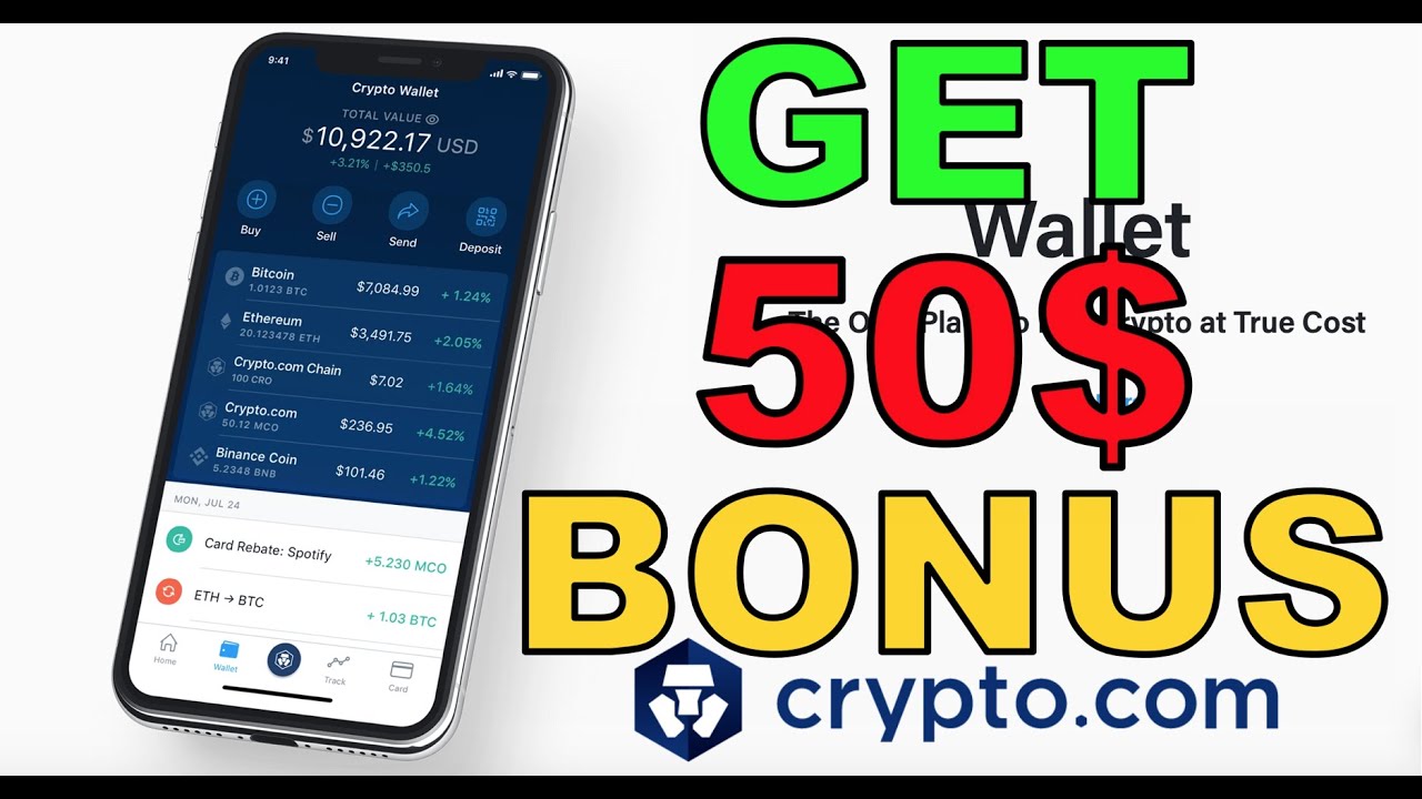 Get 50$ Bonus from Crypto Com.