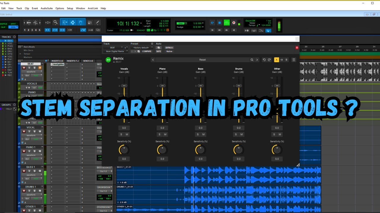 PRO TOOLS FINALLY HAS STEM SEPARATION....NOT REALLY BUT KINDA?